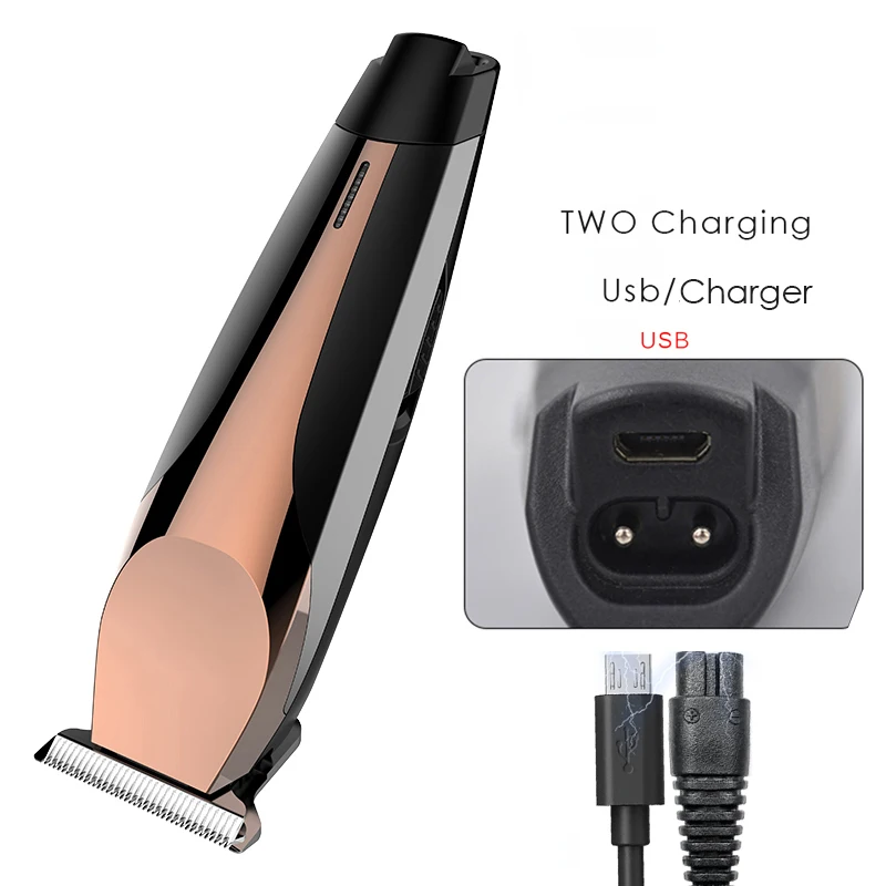  Charging Hair Clipper Retro Oil Head Push-Cut T-Knife Hair Salon Special Trimming Scoring Push Whit