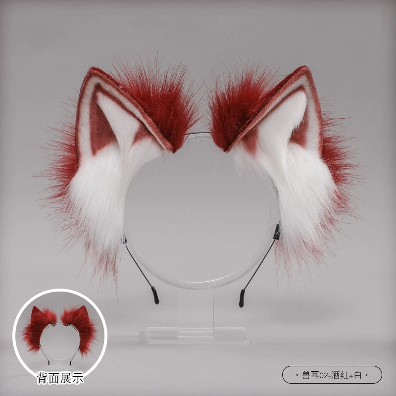 anime cosplay Lolita Furry Plush Foldable  Fox Ears Cat Ear Headband Kawaii Simutation Animal Cosplay Hair Hoop Cosplay Accessories naruto outfits