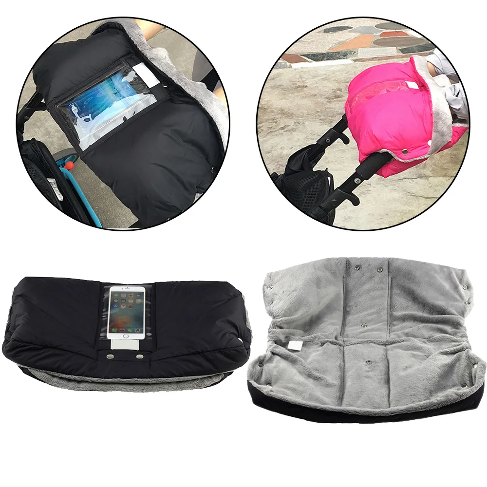 

Stroller Warmer Gloves Pushchair Hand Muff Waterproof Pram Accessory Glove Baby Buggy Clutch Cart Muff Glove Thick Fleece Gloves