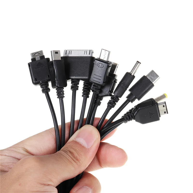 Портативный 10 в 1 Универсальный легкий многофункциональный Стандартный USB зарядный кабель совместим с большинством брендов телефонов