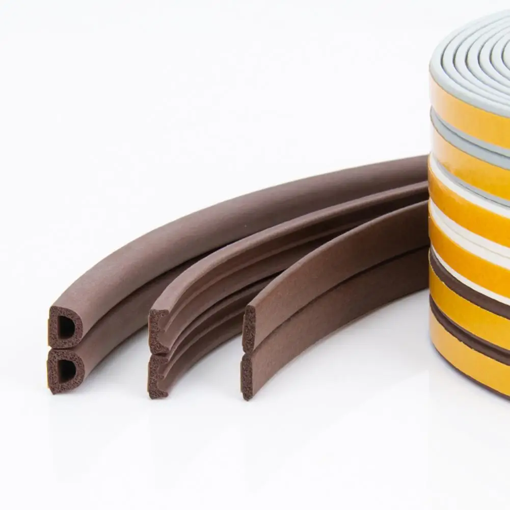Sealing Strip Door Seal Strip Sealing Strip Tape Window Seal Strip Sealing Tape Sealing Strip Rubber Seal Strip Rubber Door Weatherstripping Door Weatherstripping 10m Resilient Sound-proof Rubber Universal Long Door Stop Tape for Sliding Door Window Anti-Collision Rubber Strip