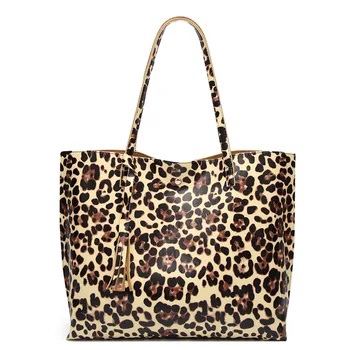 

2020 Autumn and Winter New Women's Bags Bulk Tassel Shoulder Bag Fashion Leopard Handbag Package