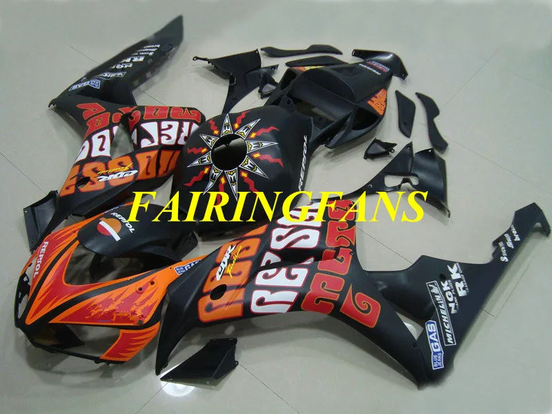 Инжекторный комплект для HONDA CBR1000RR 06 07CBR 1000 RR CBR 100RR 2006 2007 CBR1000 оранжевые черные