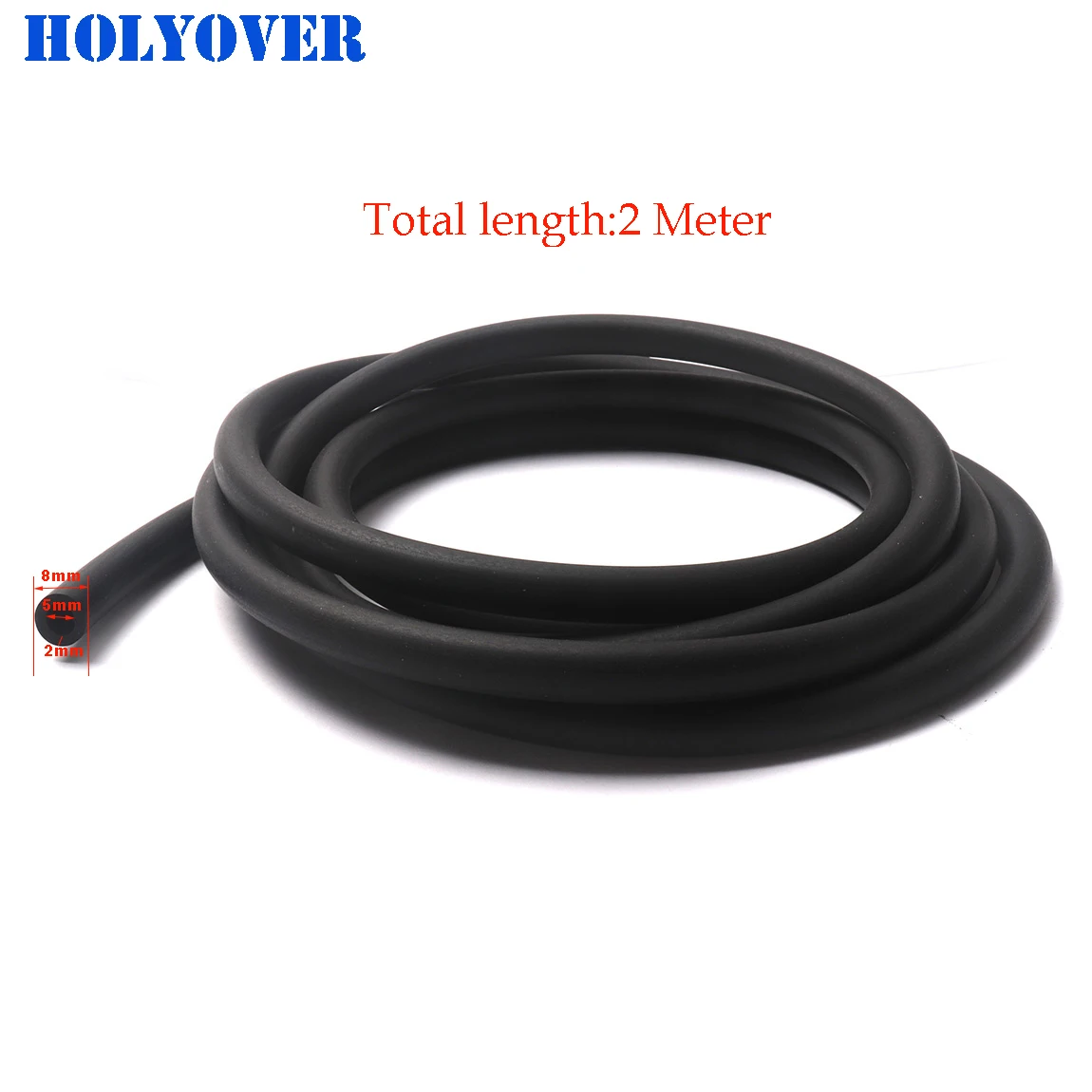 Tubo de gasolina de 2 metros, 5mm, I/D, 8mm, O/D, manguera de combustible para accesorios de motocicleta