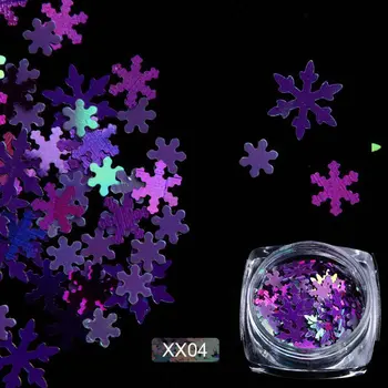 

Universal Nail Glitter Christmas Snowflake Shape Paillette Manicure Slice Nail Art Decor Beauty Nails Art Tools