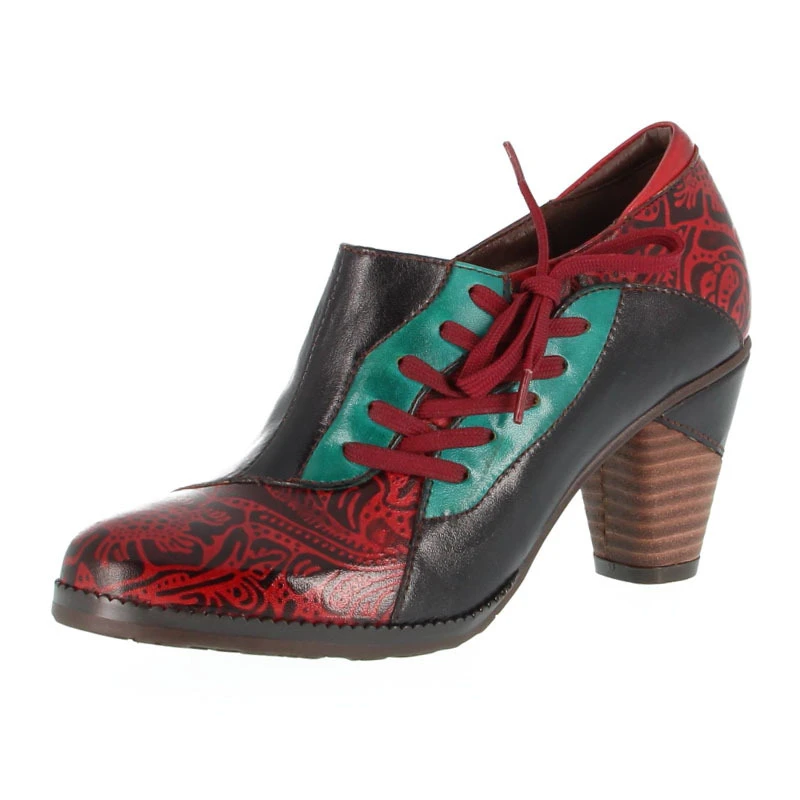 

Genuine Cow Leather Women Ankle Boots Winter Shoes High Heel Platform Wedges With Flower Zip Retro 2019 New Design Free Shipping