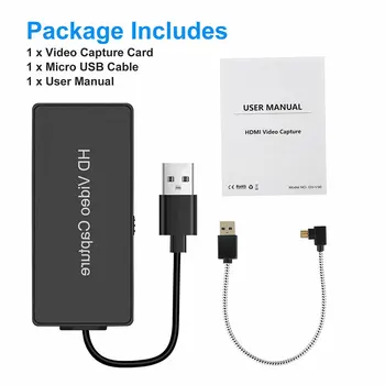 

4K 1080p HDMI to USB2.0 Video Game Capture Card for Nintend for Switch for PS4 for Xbox one Plug And Play