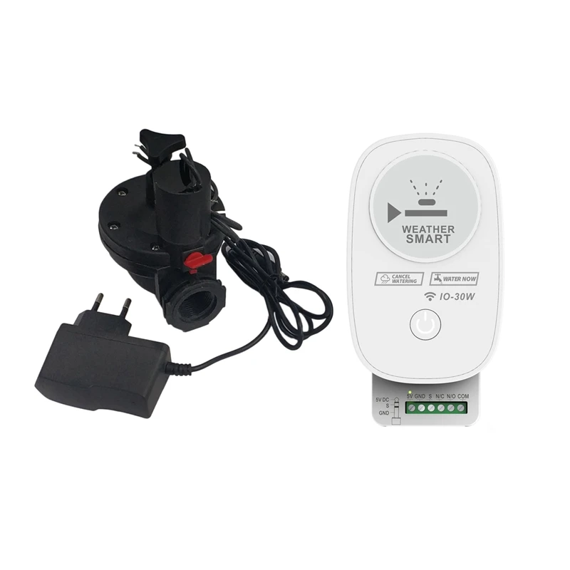 

New 1.3 Inch Water Valve+ Valve Controller WiFi TUYA Controller Smart Water Gas Handle Valve Controller Suit for Home and Outdoo