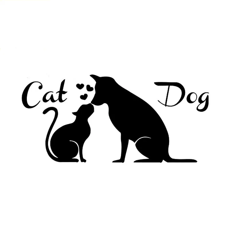 

Cartoon Car Sticker Lovely Dogs and Cats Decorative Waterproof Vinyl Decals for Mazda Cx 5 Gti Vw Golf 5 Nissan KK15*7cm
