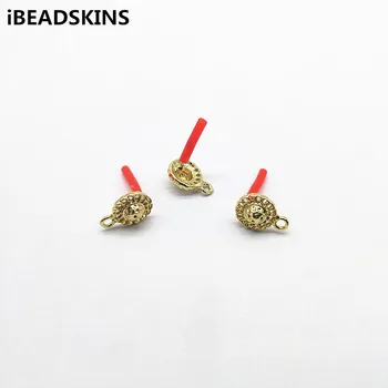 

New arrival! 10x14mm 100pcs silver pin Round shape earrings stud for Earrings parts,Accessories Earrings hand Made Jewelry DIY