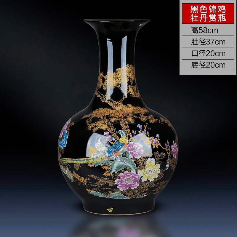 HX-LDHP0188-09 Цзиндэчжэнь керамика фарфоровая бутылка Королевский синий ваза украшение китайский стиль лучшие антикварные украшения для дома традиционное ремесло 10 - Цвет: HX-LDHP0188-09
