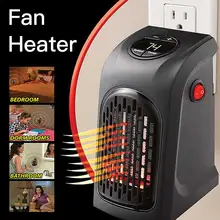 Электрический настенный обогреватель Мини Портативный подключаемый персональный обогреватель для внутреннего отопления кемпинга в любом месте регулируемый термостат