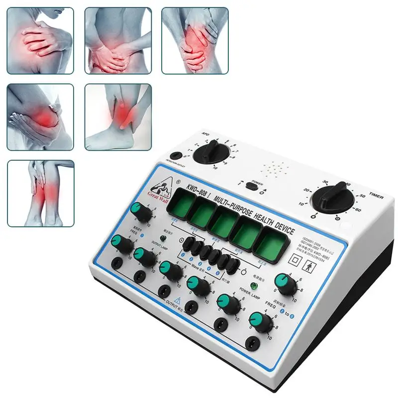 

NEW Electric Acupuncture Stimulator Machine Electrical nerve muscle stimulator 6 Channel Output Patch Massager Care for health