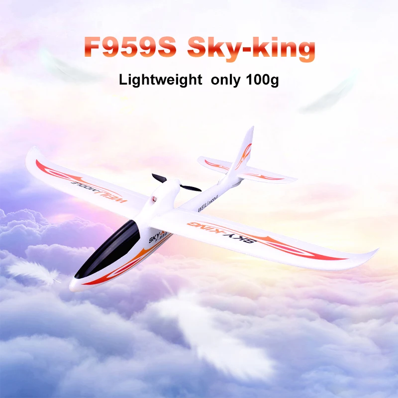 WLtoys F959S небесно-king 2,4G 3CH 6-axis Gyro размах крыльев RTF RC самолет дистанционного Управление самолетов с неизменяемой геометрией крыла самолета игрушки Drone EU