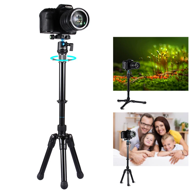 Adjustable Metal Handheld 3/8 inch Screw Tripod Mount Monopod Extension