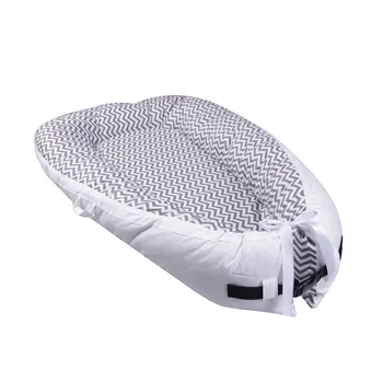 

Portable Baby Cradle Baby Nest Bed With Pillow Crib Travel Bed Infant Toddler Cotton Cradle For Newborn Baby Bed Bassinet Bumper