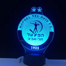 Israel Hapoel Tel Aviv светодиодный знак 3D светодиодный светильник гаджет Прямая поставка поставщиков поддержка на заказ Лучший подарочный набор 1575