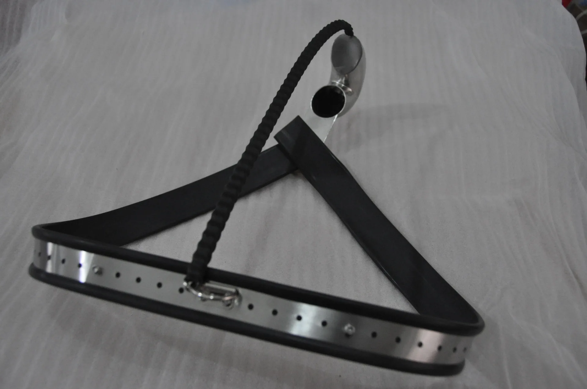 stainless steel chastity belt male with butt plup