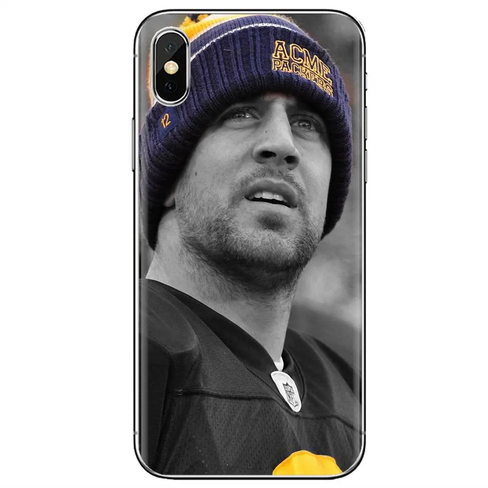 Силиконовый чехол с автографом для Sony Xperia XA Z Z1 Z2 Z3 Z5 XZ1 XZ2 compact M2 M4 M5 C4 C6 E3 T3 L2 Aaron Rodgers