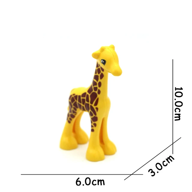 Big Size Building Blocks Animal Accessories Farm Figures Pig Rabbit Chicken Duck Dog Cat Bird horse Cow Sheep DIY Toys Gifts Giraffe cub