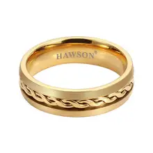 Мужское кольцо для галстука HAWSON модное золотистое