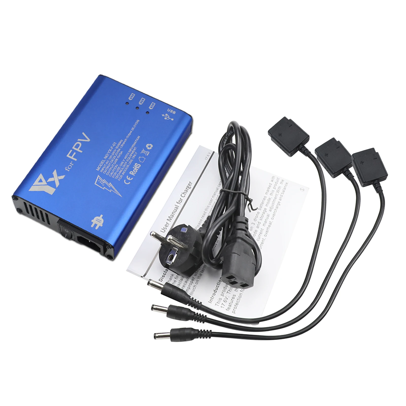 5 in 1 Battery Charger Hub for DJI FPV Drone Remote Controller SmartPhone Charging Hub Intelligent Rapid Charger lipo battery charger drone battery charger