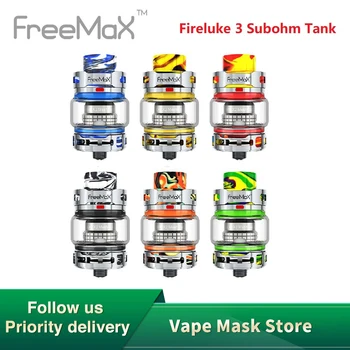 

New Original Freemax Fireluke 3 Subohm Tank 3ml Capacity & 0.15ohm/0.2ohm Coil Atomizer for Freemax Maxus 100W TC Kit Vs Zeus X