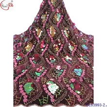 Дизайн Блестки lisami модный Тюль Вышивка Ткань для CL63993