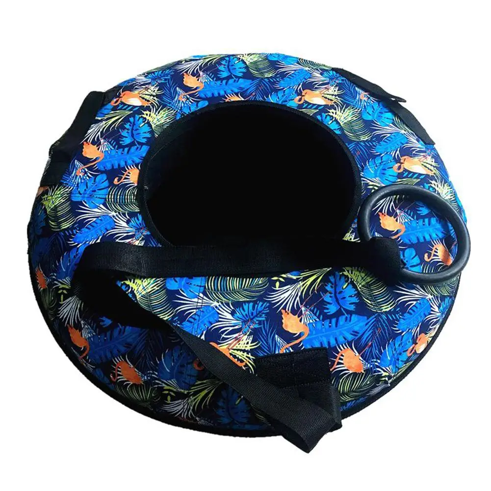 

70CM Inflatable Snow Tube with Handle Environmental Friendly Cold-resistant Inflatable Snow Sled