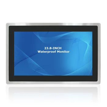 

23.8" Waterproof Monitor, with Touchscreen, VGA And HDMI Inputs, Grade 304 Stainless Steel Enclosure, Support OEM/ODM