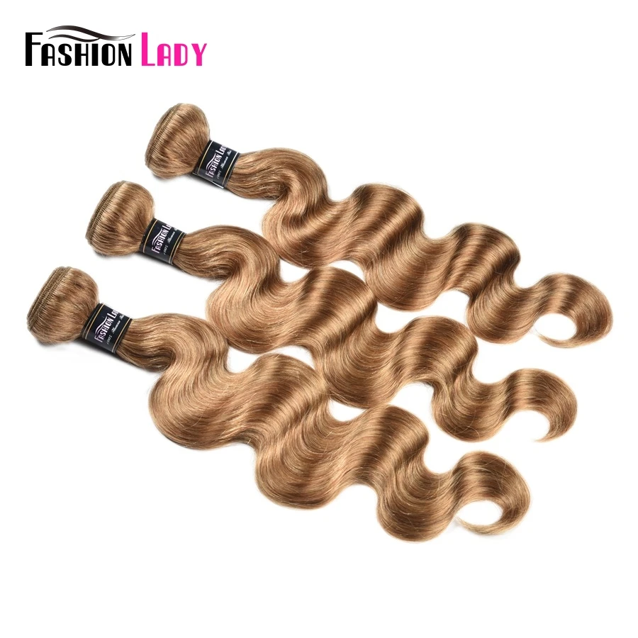 Human Hair Bundles Honey Blonde Brazilian Body Wave 27# Blonde 99J One Piece Remy Extensions