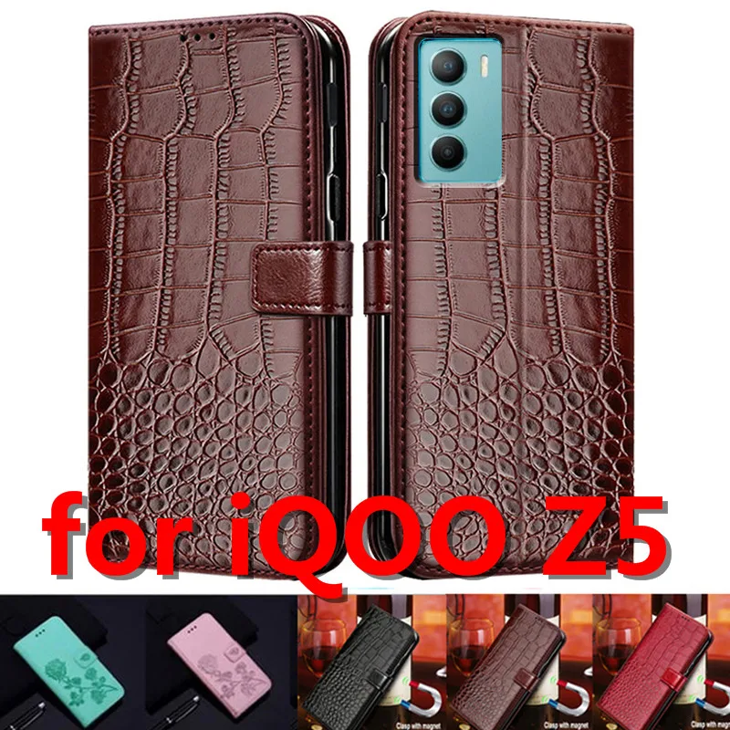 PU Leather Flip Case for Vivo iQOO Z5 Card Holder Silicone Photo Wallet Cover Business | Мобильные телефоны и аксессуары