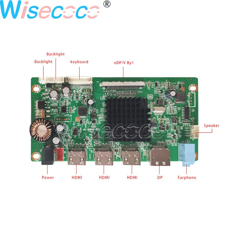 Wisecoco 23," UHD 4K TFT lcd панель 16:9 ландшафтного типа с дисплеем 3HDMI DP eDP плата контроллера для ЖК-монитора
