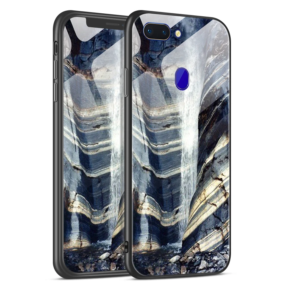 W282 Для OPPO R15 R15X R15Pro противоударный чехол из закаленного стекла для телефона OPPO K1 RX17 Neo TPU чехол для OPPO R15 задняя защитная оболочка - Цвет: W282