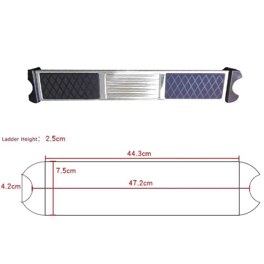 Купание бассейн из нержавеющей стали замена лестницы Rung шаги антискользящий прочный плавать шаги лестница Rung шаги для плавания ming бассейн