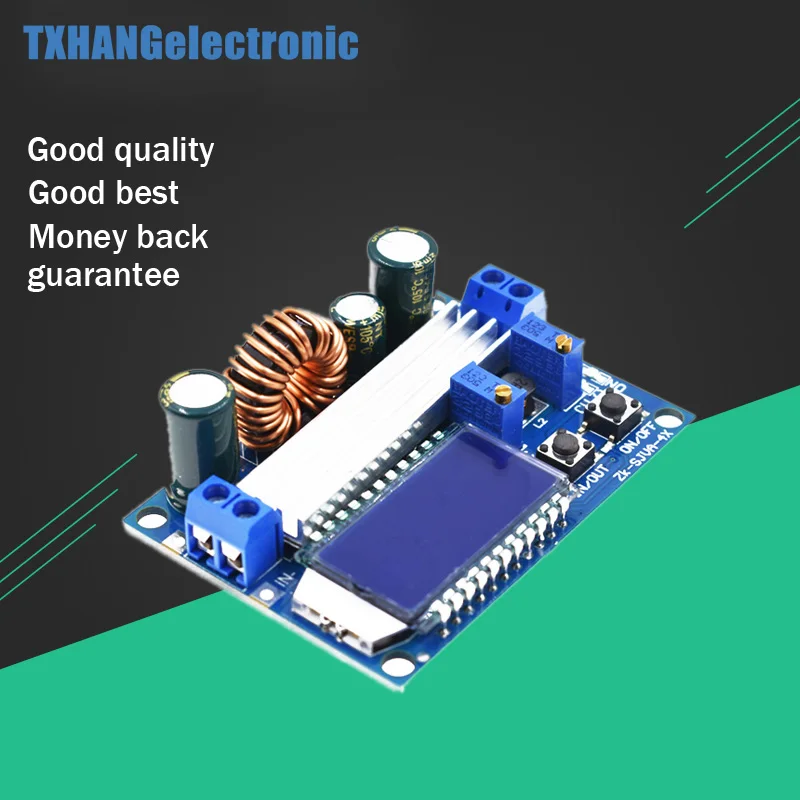

DC 5.5-30V to 0.5-30V LCD digital display buck-boost module voltmeter ammeter diy electronics kit accessory
