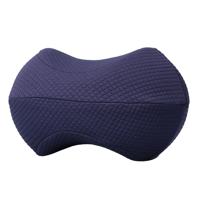navy blue Подушка для ног из пены с эффектом памяти, клиновидная подушка для ног для сна, облегчающая боль, подушка для ног LXY9 - Цвет: navy blue