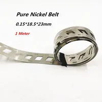 1 Meter 0.15x18.5MMx23MM Pure Nickel Belt 2P Lithium Battery Spot Welder Nickel Strip Nickel Li-ion Batteries Used Spot Welding 1