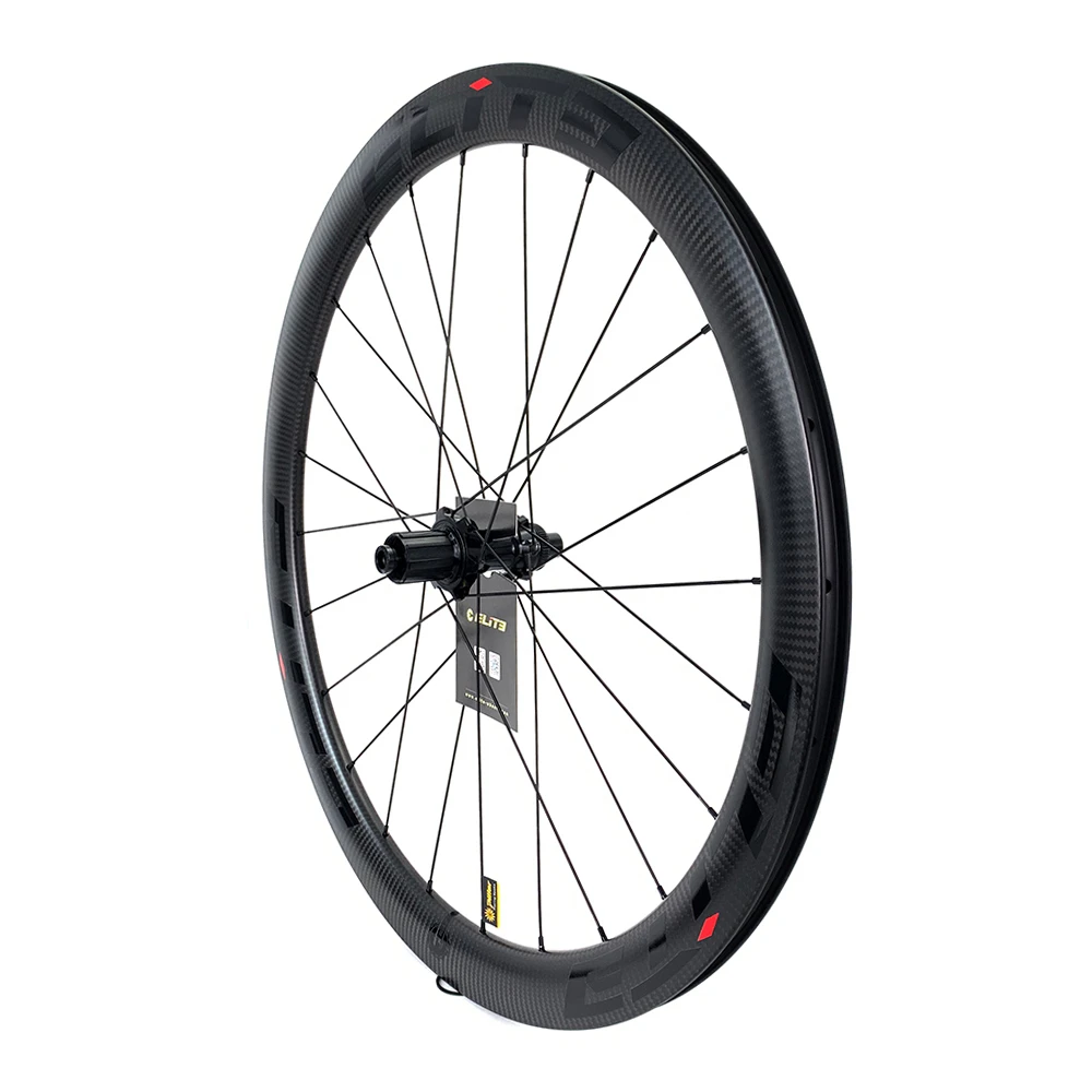 Elite 700C Disc Brake Carbon Wheels 29*45mm Tubeless Ready 480g±15g Rim DT Swiss 13 Types Of Hubs For Cyclocross Gravel Wheelset