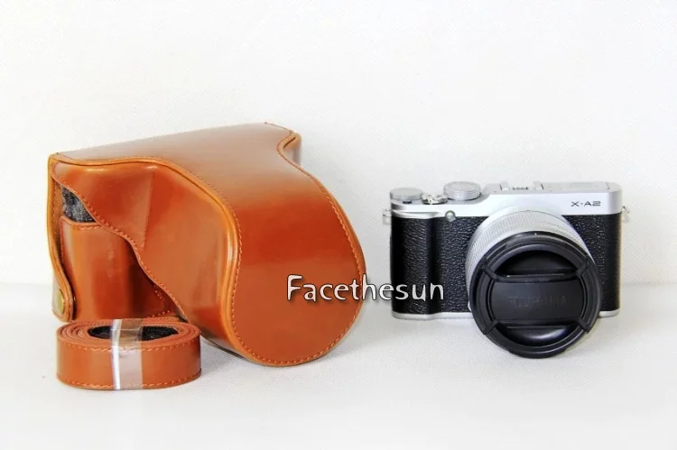 PU leather camera bag fuji -16