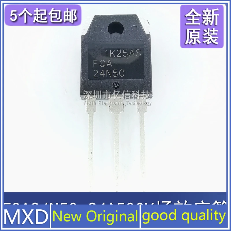 

5Pcs/Lot New Original FQA24N50 FDA24N50 Ultrasonic Field Effect Tube Mostube 24A500V TO3P
