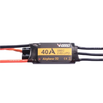 

V-GOOD 40A 2-6S 32-Bit Brushless ESC with 5A SBEC for Fixed Wing RC Airplane