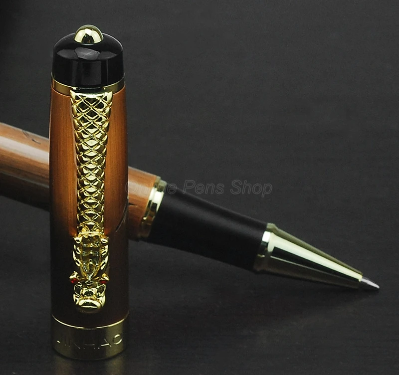 Jinhao Vintage Rollerball Pen, Descendants of The Dragon, Red Copper Office & School & Home For Gift Rollerball Pen