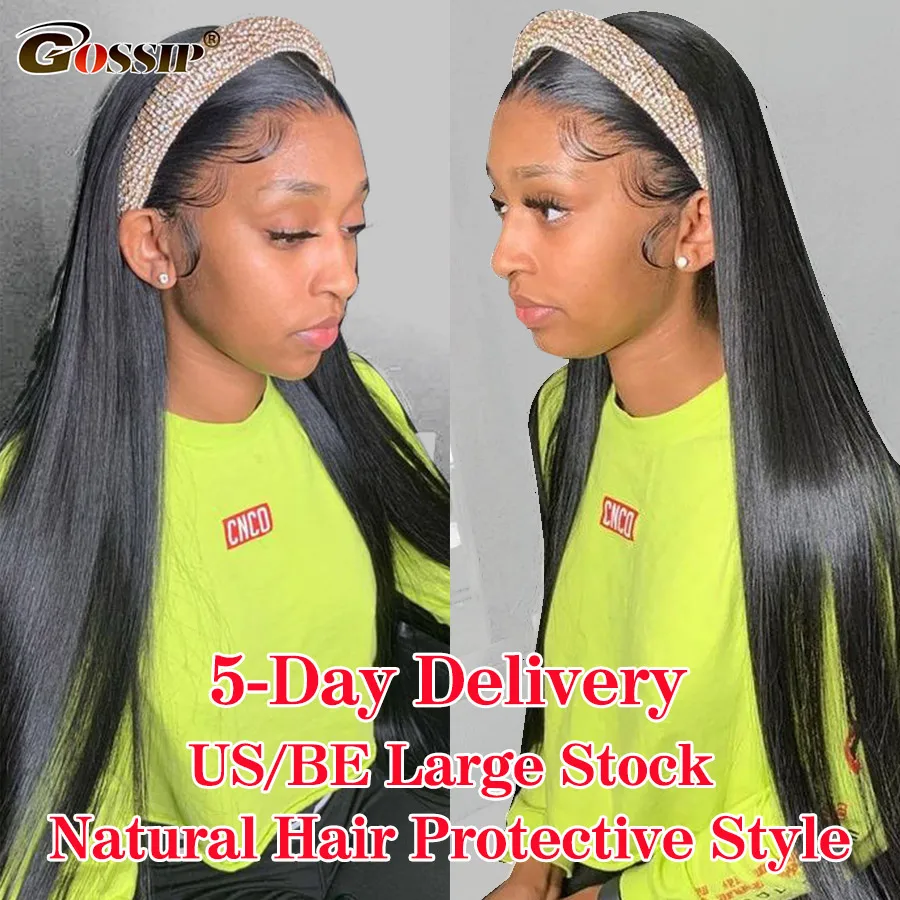 

Straight Headband Wig Glueless Human Hair Wigs For Black Women Brazilian Gossip Affordable Remy Headband Wig Beginner Friendly