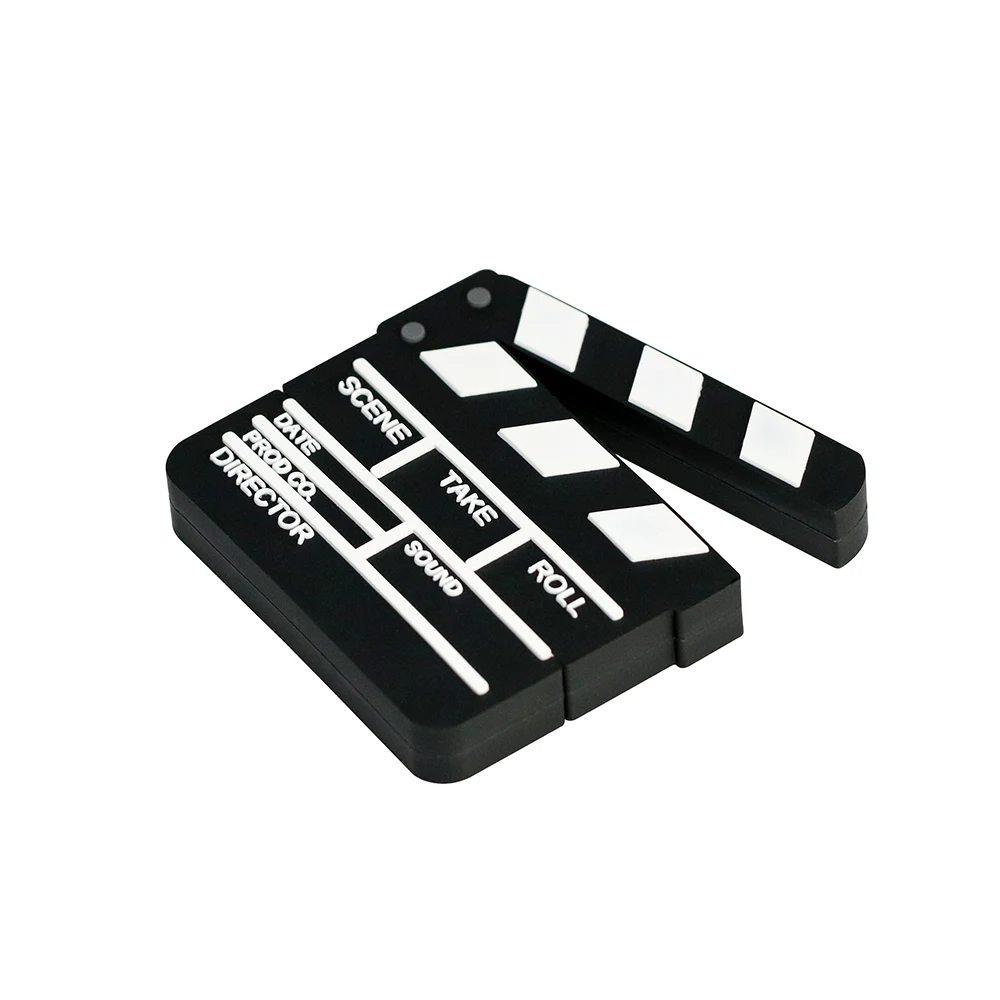 Флеш-накопитель USB с мультипликационным фильмом Clapperboard, 8 ГБ, 16 ГБ, 32 ГБ, USB2.0, флешка с милой пленкой, карта памяти, 64 ГБ, флеш-память USB