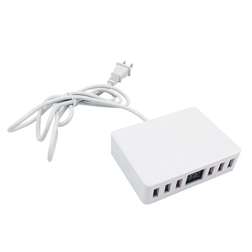 40 Вт 6 портов USB зарядное устройство Быстрая зарядка станция Quick Charge 3,0 зарядное устройство для телефона для iPhone X Xiaomi samsung светодиодный дисплей USB адаптер