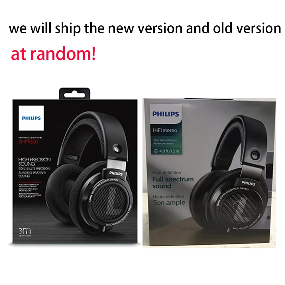 Оригинальные Наушники Philips Shp9500 гарнитура с 3 мм длинным проводом шумоподавления наушники для Mp3 смартфона компьютера S9 S8