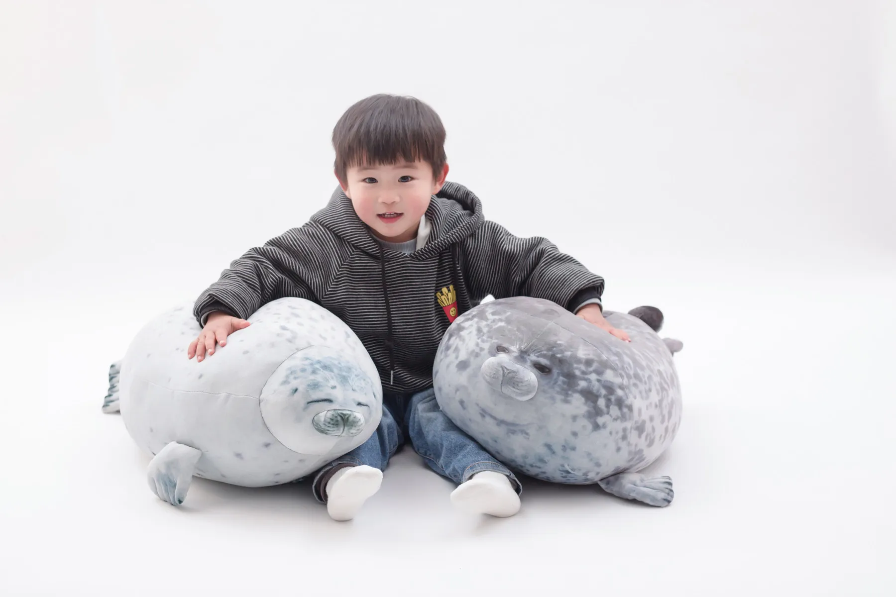 30-80cm Soft Sea Lion Toy Ocean Animal Seal Plush Stuffed Doll Kids Girls Gifts 