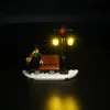 LED Light Set For Christmas Gift 10263 Winter Village Fire Station City Car DIY Toys Gift Blocks Bricks Lighting Kit No Model 5