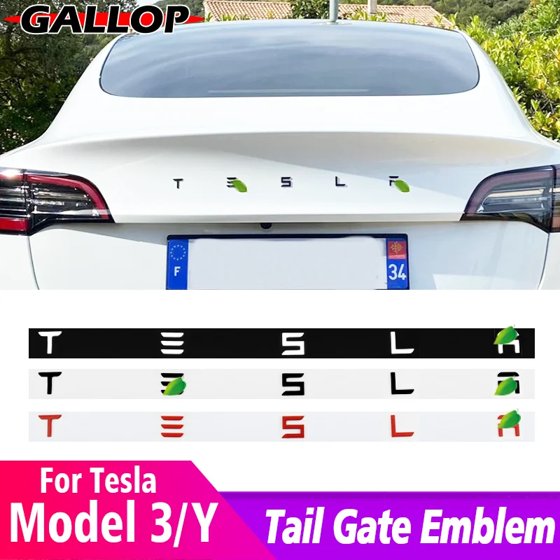 Наклейка для заднего багажника tesla model 3 Y S X логотип из АБС-пластика специальные